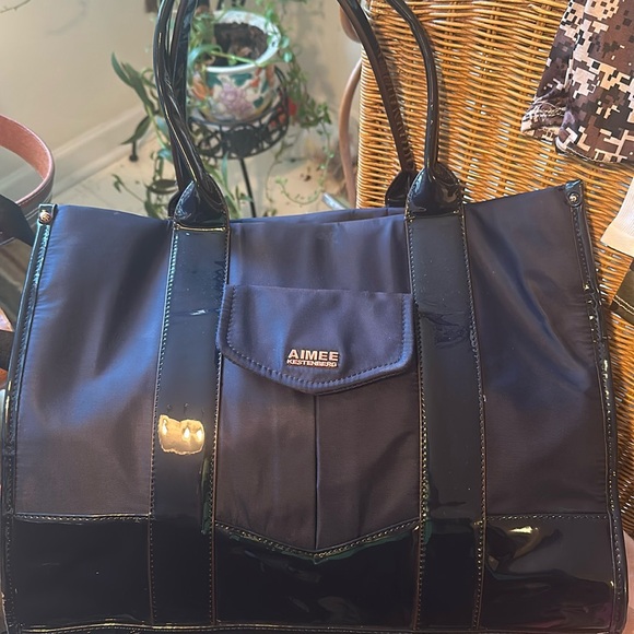 Aimee Kestenberg Navy Blue Heston Tote - Picture 1 of 10